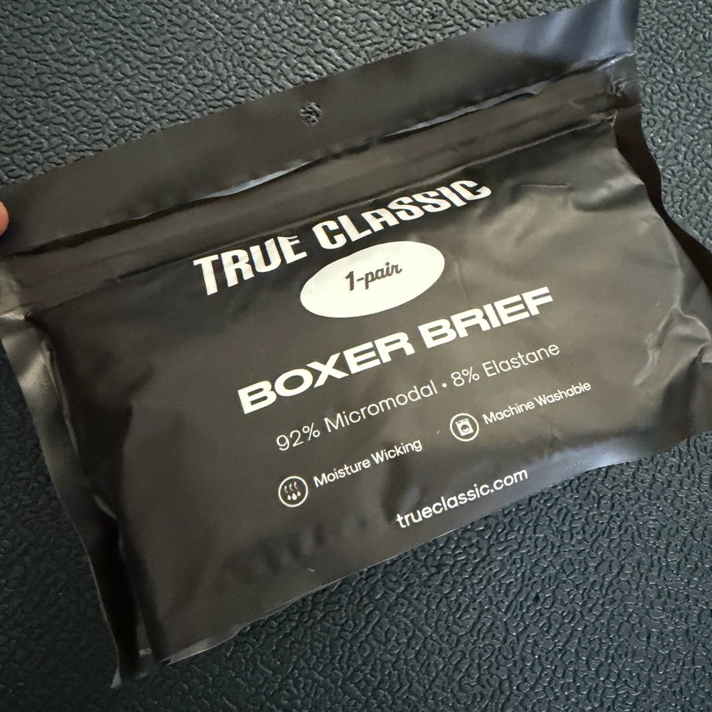 True Classic Boxer Briefs - Black - Large